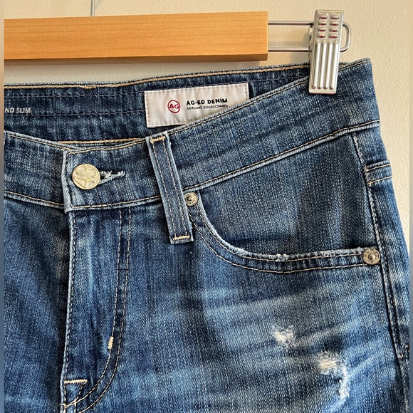 AG Adriano Goldschmied Ex-Boyfriend Slim Ag-ed Denim Jeans (24) - Picture 4 of 14